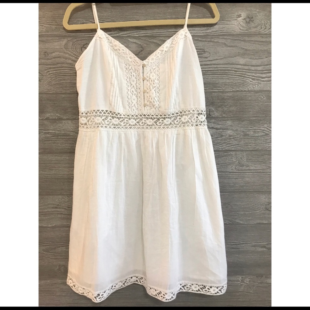 cut out white dress